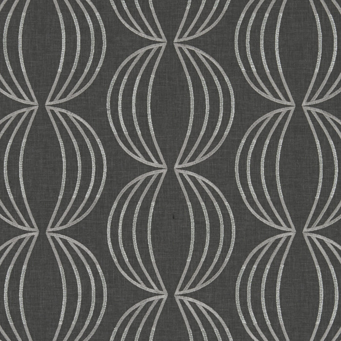 Clarke & Clarke Carraway Charcoal Fabric F1070/02.CAC.0