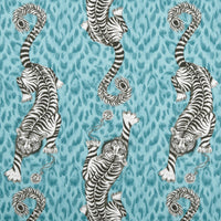 Clarke & Clarke Tigris Teal Fabric F1114/04.CAC.0