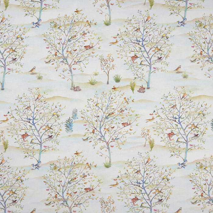 Clarke & Clarke Coppice Autumn/Cream Fabric F1147/01.CAC.0