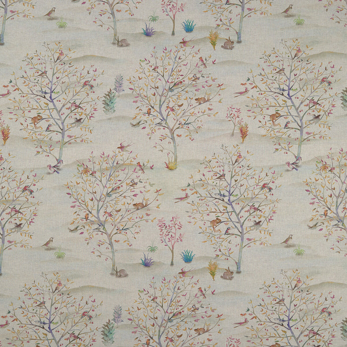 Clarke & Clarke Coppice Summer/Linen Fabric F1148/01.CAC.0