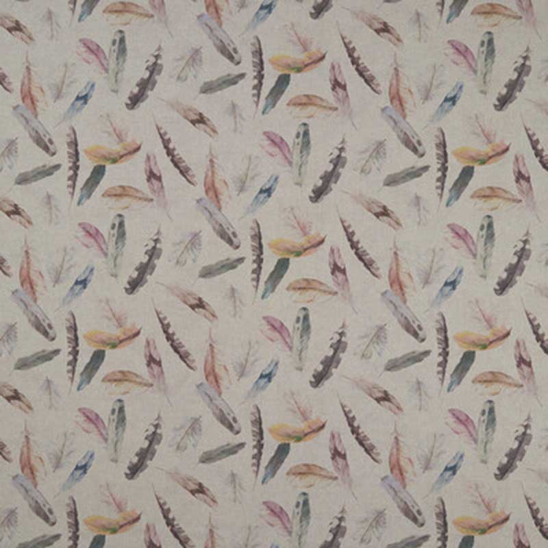 Clarke & Clarke Feather Nica Cream Fabric F1153/01.CAC.0