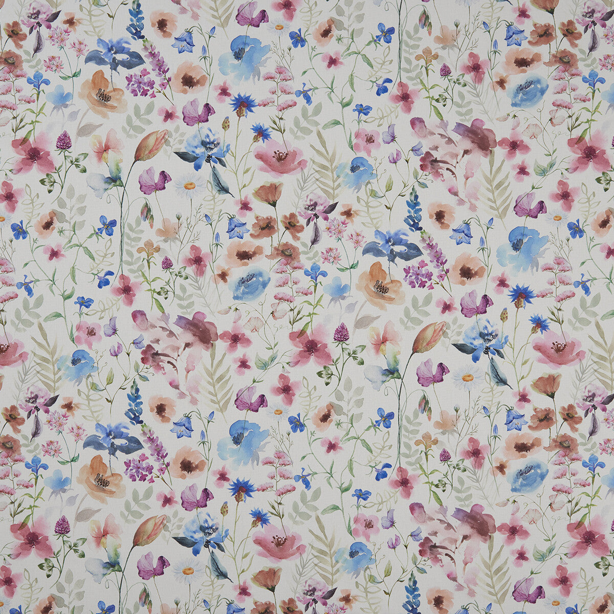 Clarke & Clarke Lolita Multi/Cream Fabric F1164/01.CAC.0