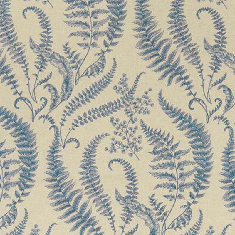 Clarke & Clarke Folium Denim Fabric F1328/02.CAC.0