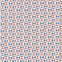 Clarke & Clarke Orianna Denim/Spice Fabric F1376/03.CAC.0