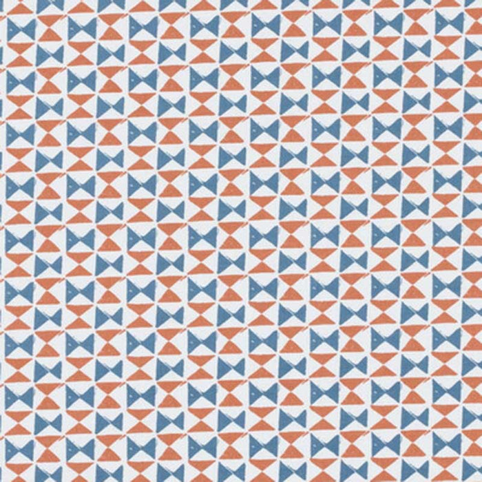 Clarke & Clarke Orianna Denim/Spice Fabric F1376/03.CAC.0