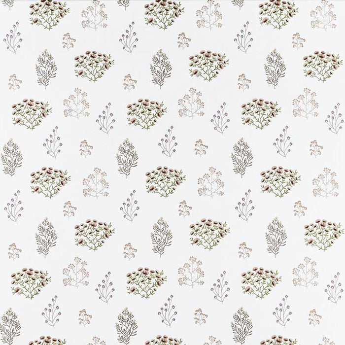 Clarke & Clarke Floris Blush/Damson Fabric F1431/01.CAC.0