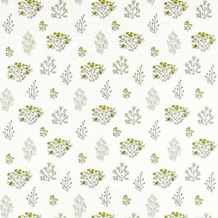 Clarke & Clarke Floris Chartreuse Fabric F1431/02.CAC.0