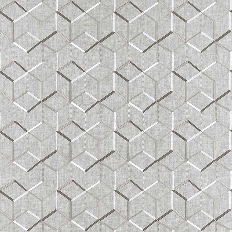 Clarke & Clarke Linear Charcoal Fabric F1443/01.CAC.0