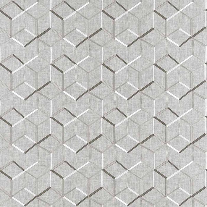 Clarke & Clarke Linear Charcoal Fabric F1443/01.CAC.0