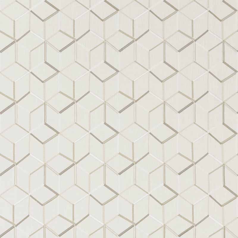 Clarke & Clarke Linear Ivory Fabric F1443/02.CAC.0