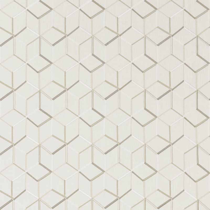 Clarke & Clarke Linear Ivory Fabric F1443/02.CAC.0
