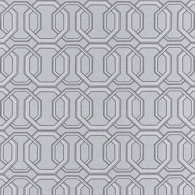 Clarke & Clarke Repeat Charcoal Fabric F1451/01.CAC.0