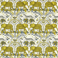Clarke & Clarke Zambezi Linen Gold Fabric F1495/01.CAC.0
