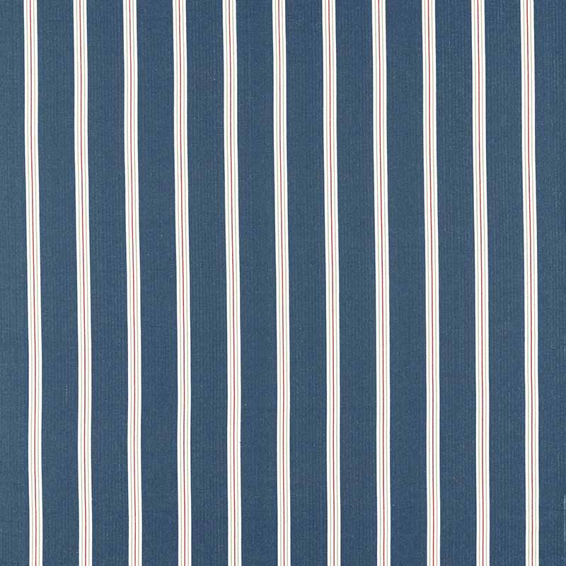 Clarke & Clarke Knightsbridge Navy/Rouge Fabric F1500/03.CAC.0