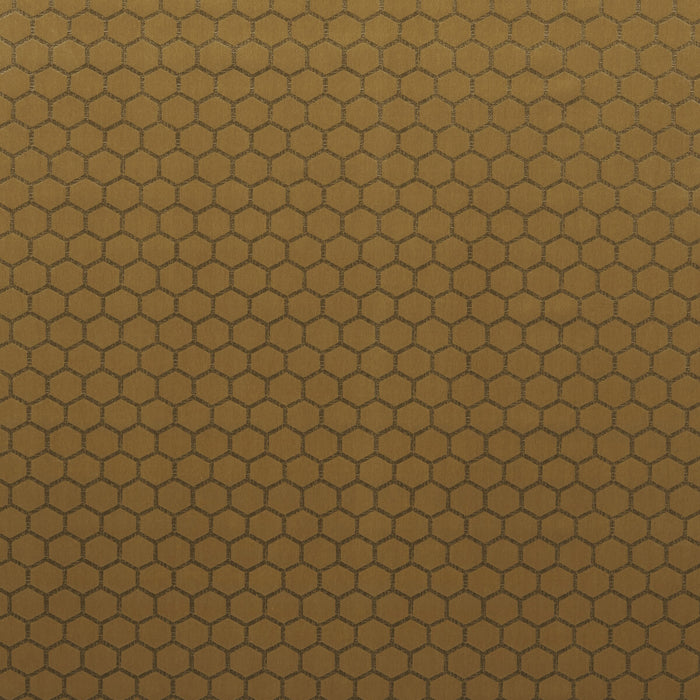 Clarke & Clarke Hexa Gold Fabric F1565/02.CAC.0