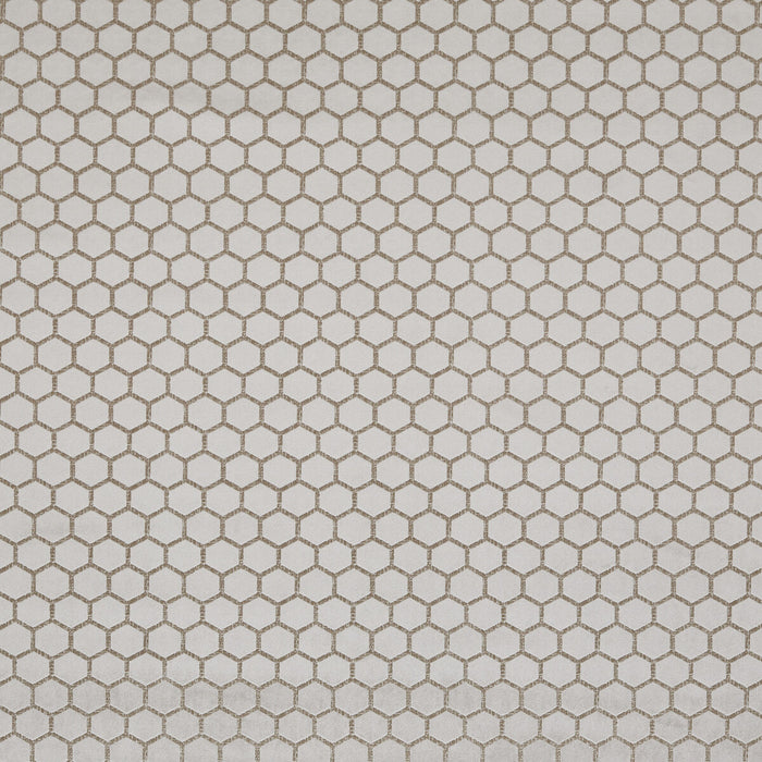 Clarke & Clarke Hexa Taupe Fabric F1565/08.CAC.0