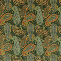 Mulberry Home Peregrine Paisley Velvet Emerald Fabric FD2002.S16.0