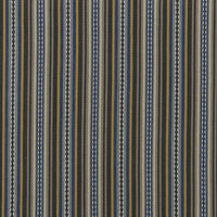Mulberry Home Dalton Stripe Indigo/Ochre Fabric FD731.H51.0