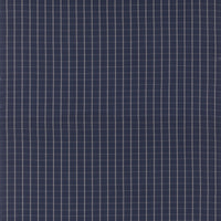 Mulberry Home Compass Check Indigo Fabric FD816.H10.0