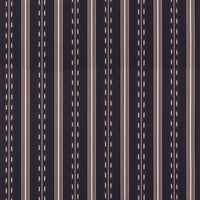 Mulberry Home Eastwind Stripe Indigo/Red Fabric FD830.G103.0