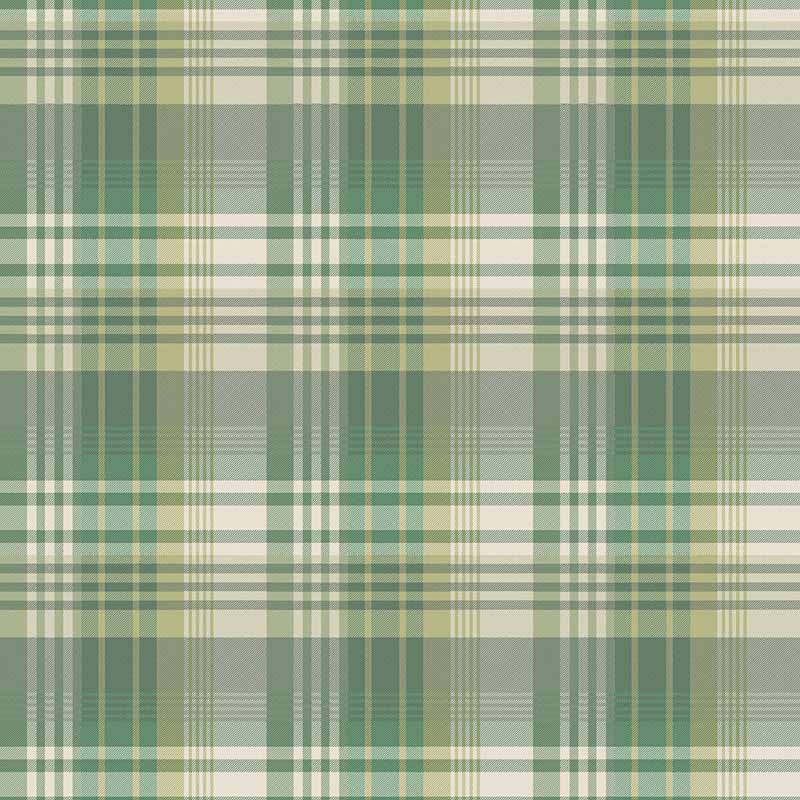 Mulberry Home Mulberry Ancient Tartan Emerald Wallpaper FG100.S16.0
