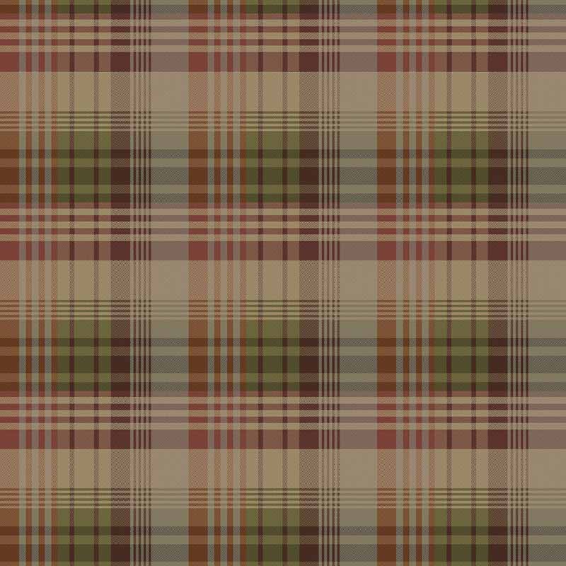 Mulberry Home Mulberry Ancient Tartan Red/Plum Wallpaper FG100.V54.0