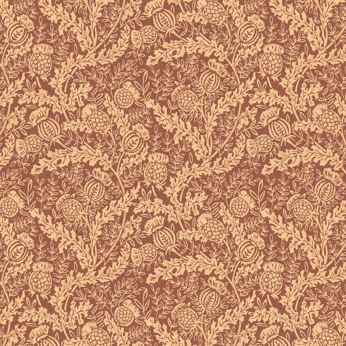 Mulberry Home Mulberry Thistle Plum Wallpaper FG108.H113.0