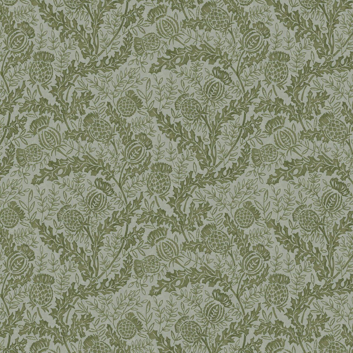 Mulberry Home Mulberry Thistle Green/Teal Wallpaper FG108.S47.0