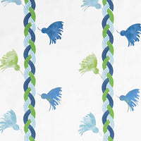 Gaston Y Daniela Reina Roja Verde/Azul Fabric GDT5603.003.0