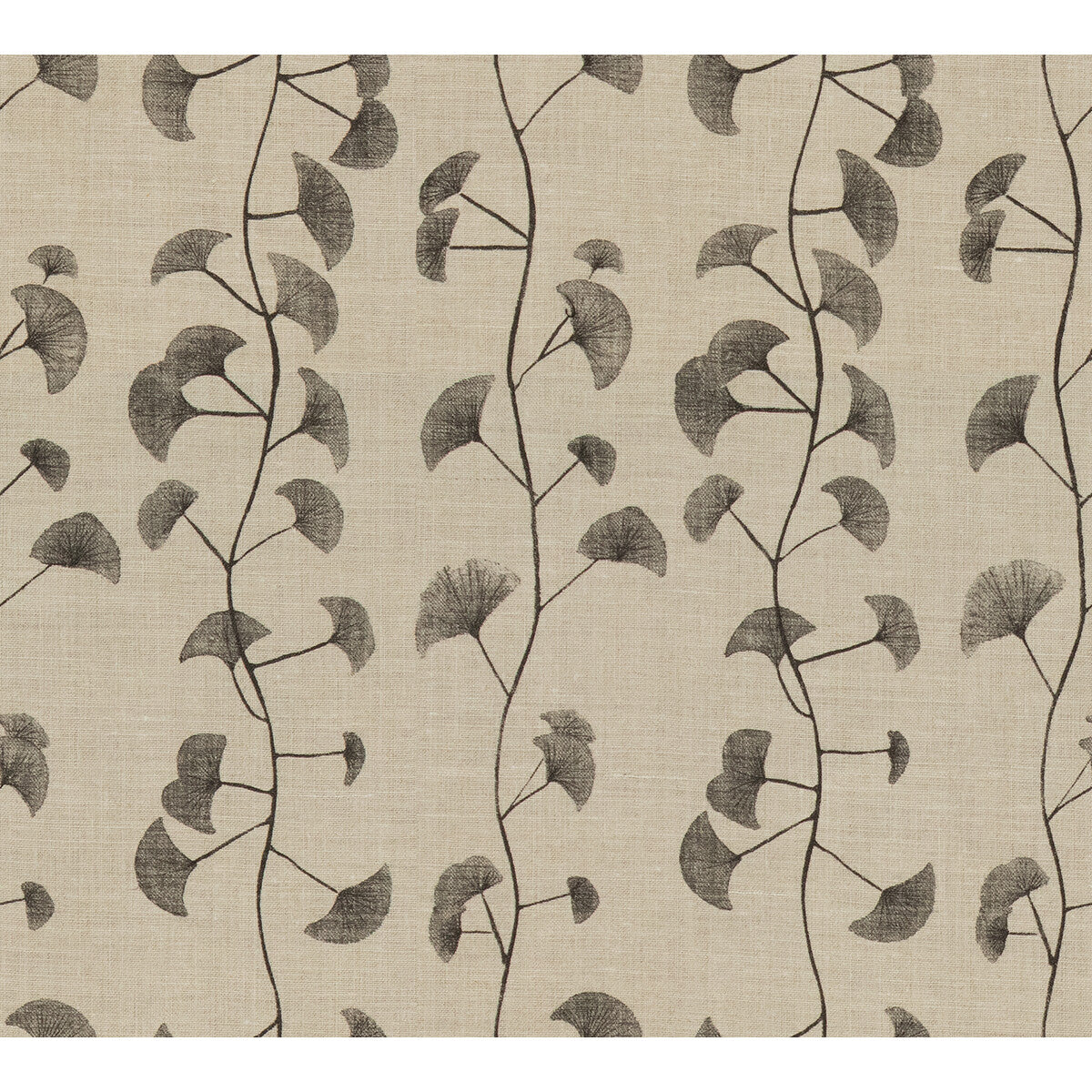 Lee Jofa Modern Fans Natural/Charcoal Fabric GWF-2616.118.0