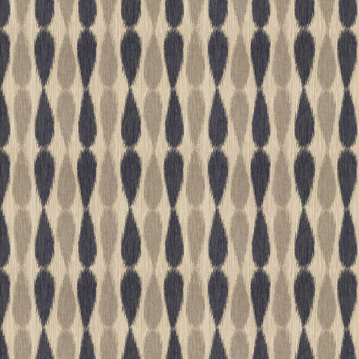 Lee Jofa Modern Ikat Drops Midnight Fabric GWF-2927.511.0