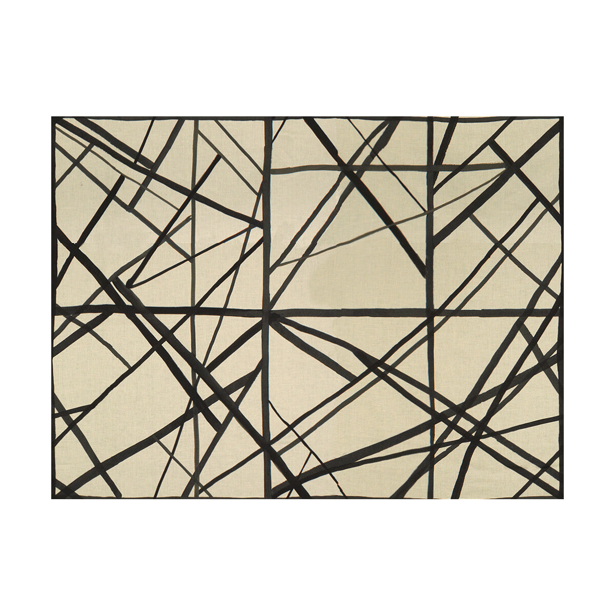 Lee Jofa Modern Channels Ebony/Ivory Fabric GWF-3101.816.0
