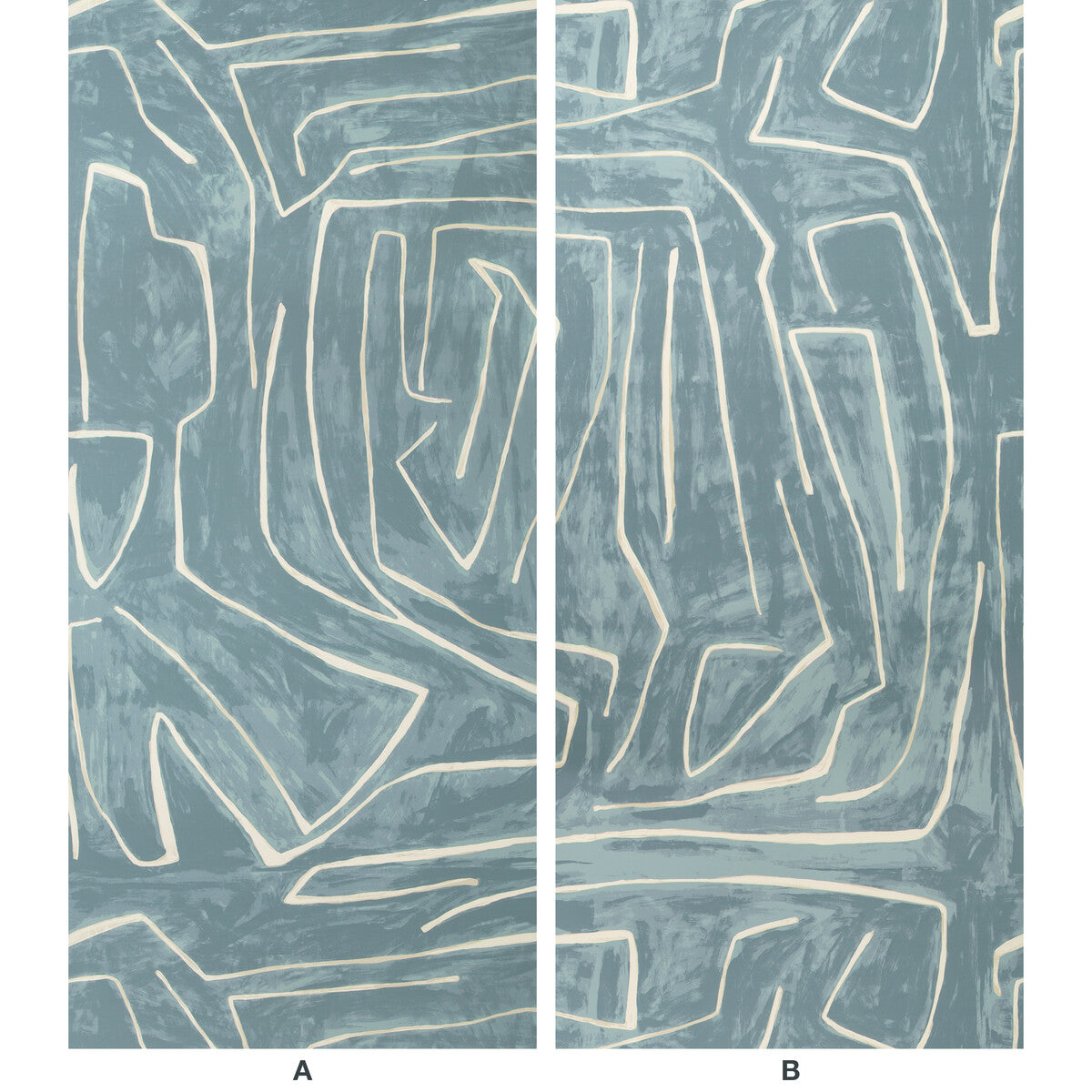 Lee Jofa Modern Graffito Deep Sky Wallpaper GWP-3501.15.0