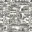 Galbraith & Paul Granada Black Wallpaper