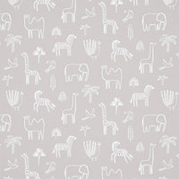 Harlequin Funky Jungle Stone 112629 Wallpaper HLTF112629