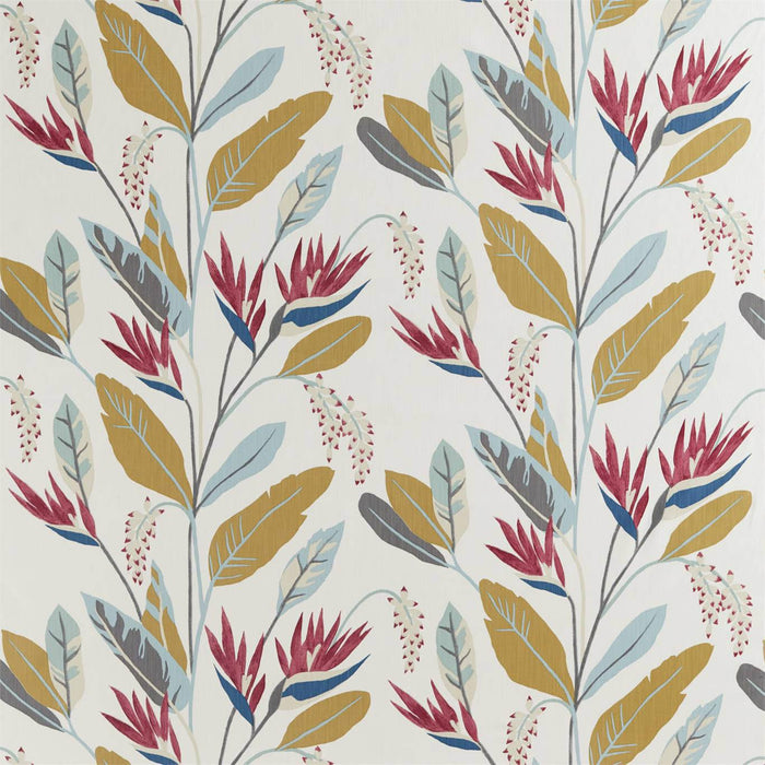 Harlequin Llenya Cerise/Harbour/Saffron 120907 Fabric HMIF120907