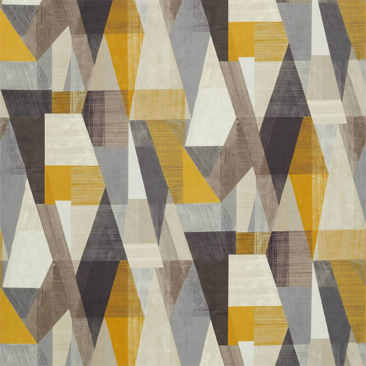 Harlequin Pythagorum Graphite/Gold HMMC120866 Fabric | 40% Off (Samples)