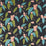 Harlequin Coppice Cerise/Marine 120822 Fabric HSAF120822