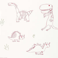 Harlequin Jolly Jurassic Strawberry/Emerald/Neutral 525 Wallpaper HWO70525