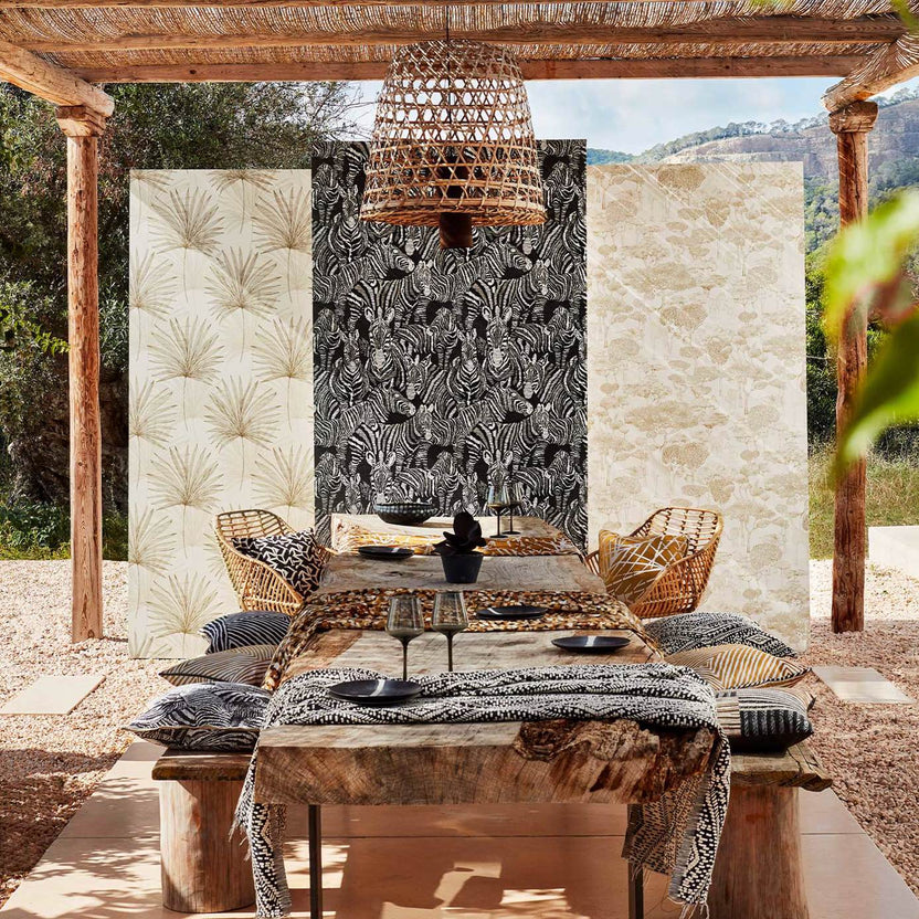 Harlequin Mitende Pewter/Chalk HMIW112230 Wallpaper | 40% Off (Samples)