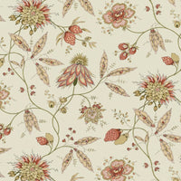 Jasper Fraises Des Bois Pink Green Fabric JP-1800