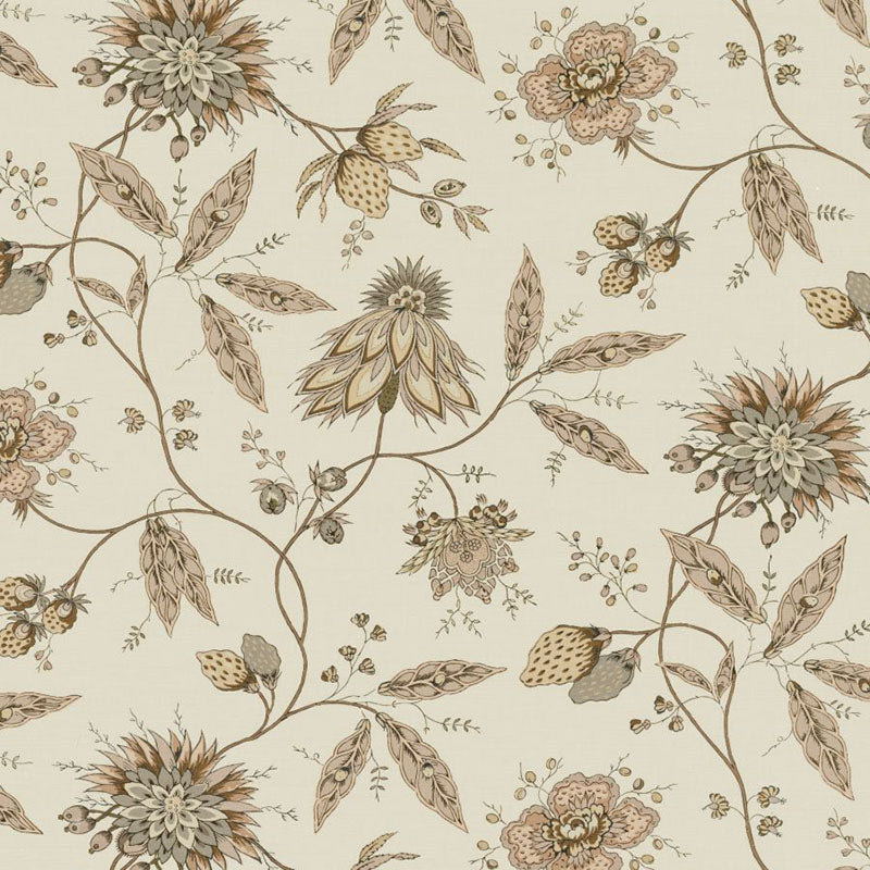 Jasper Fraises Des Bois Brown Fabric JP-1801