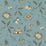 Jasper Fraises Des Bois Blue Brown Fabric JP-1802