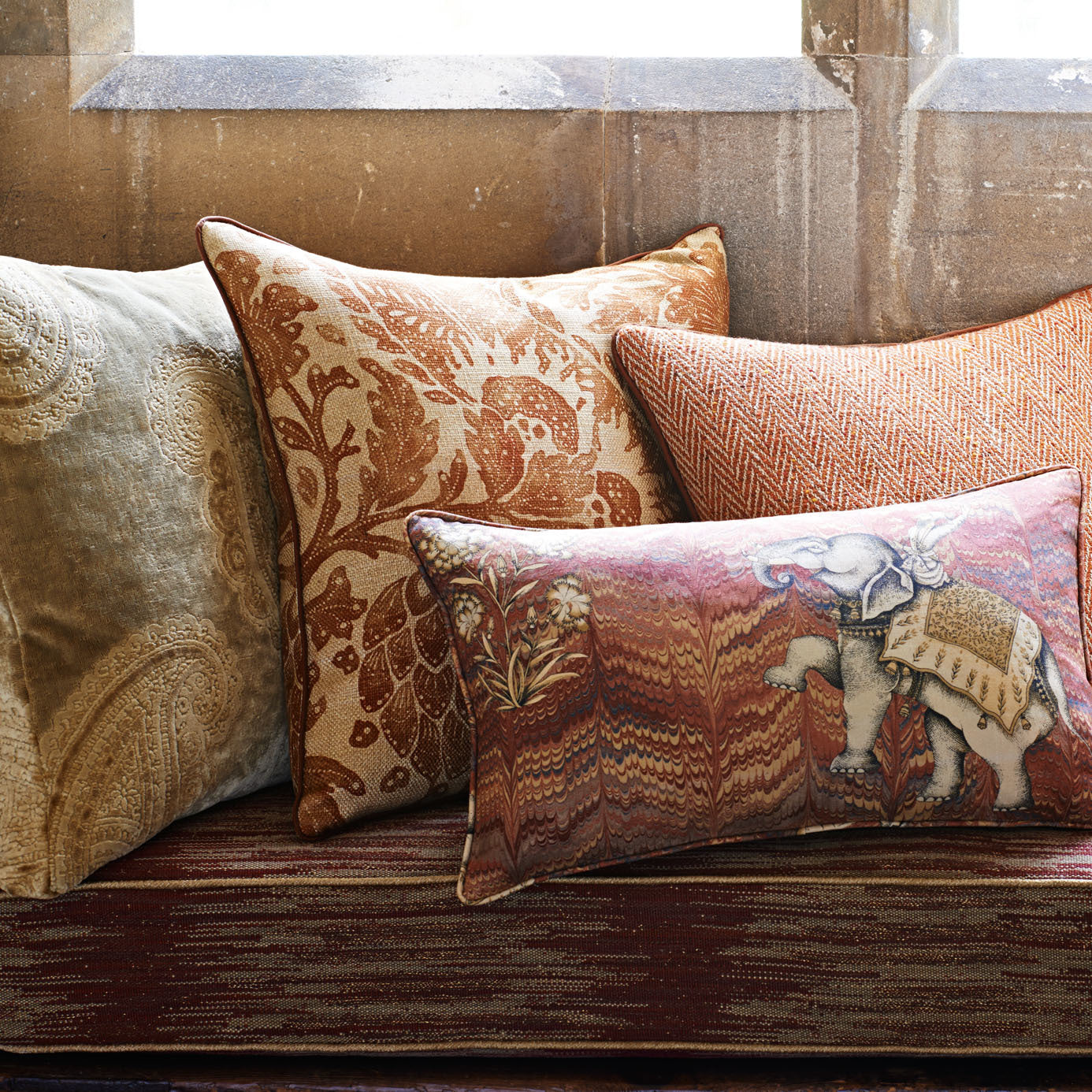 Zoffany Jaipur Red 321694 Fabric ZJAI321694