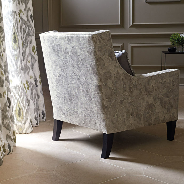 Zoffany Pietra Damask Platinum 322331 Fabric ZWIN322331