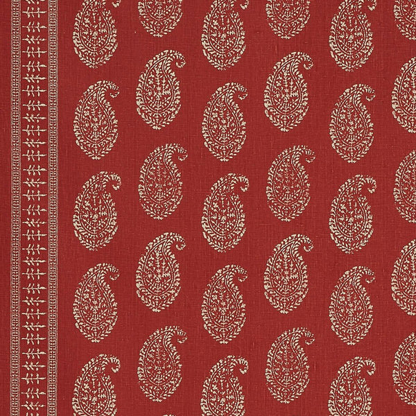 Peter Dunham Kashmir Paisley Tea/Red Fabric 111KAP09