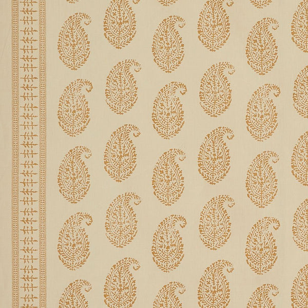 Peter Dunham Kashmir Paisley Gold/Natural Fabric 111KAP15