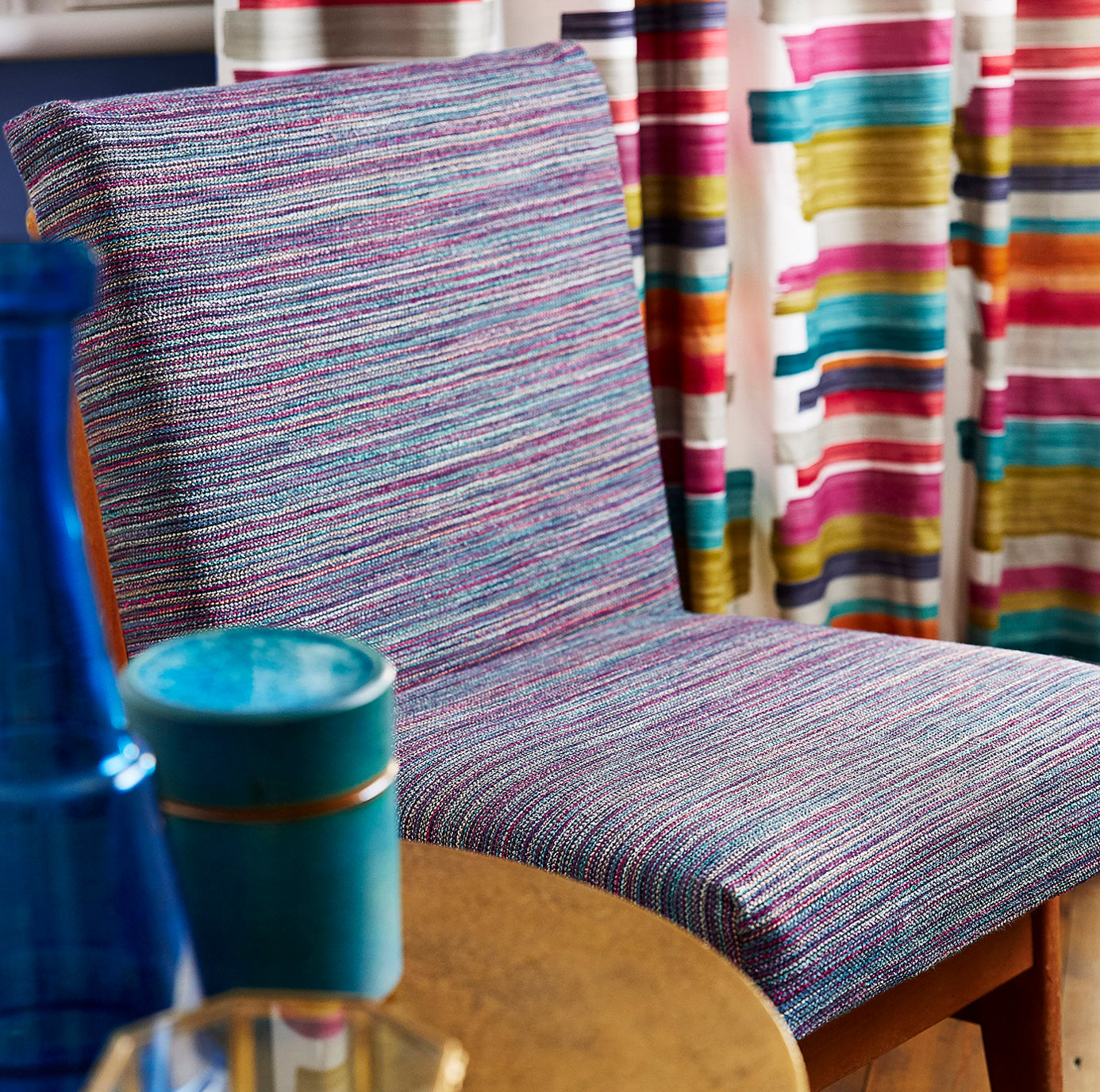 Harlequin Lizella Marine/Zest 132897 Fabric HHAM132897