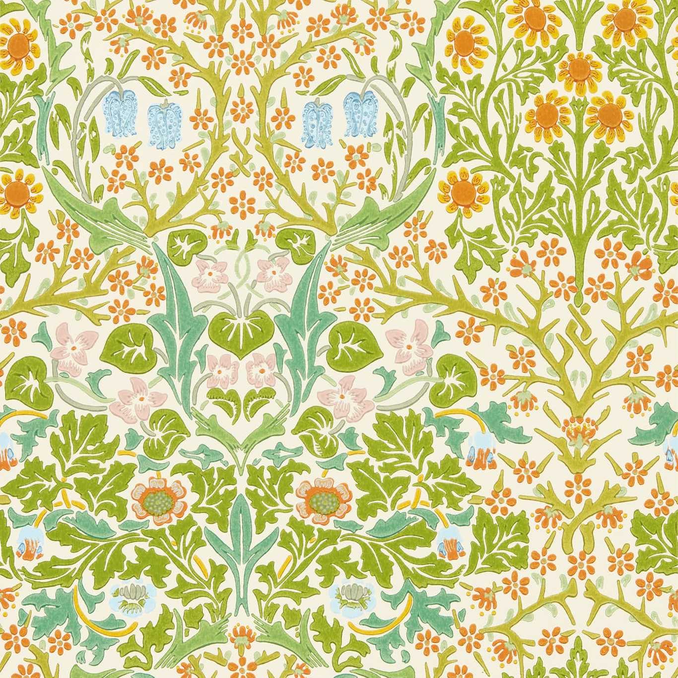 Morris & Co Blackthorn Green BT101 Wallpaper DMY1BT101