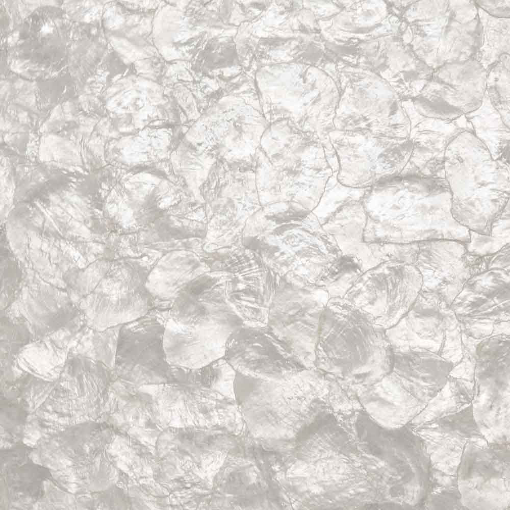Maya Romanoff Mother of Pearl On The Half Shell Natural Pearl Wallpaper MR-MF-01